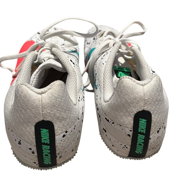Nike Zoom Rival S 9 Paint Splatter White Crimson Jade Men's Size 12 Track - Picture 6 of 10